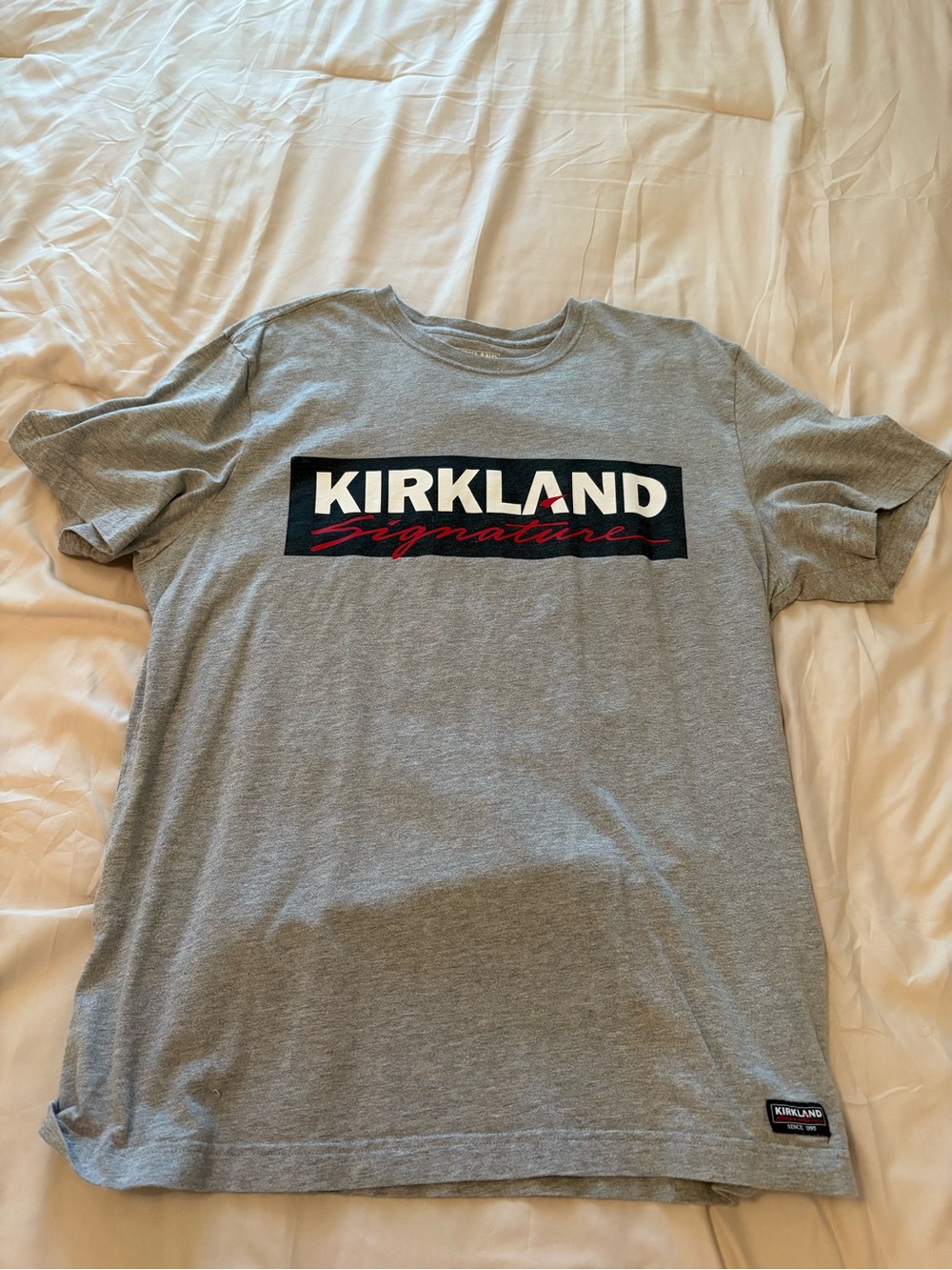 Kirkland Signature Grey Logo Short-Sleeve Tee